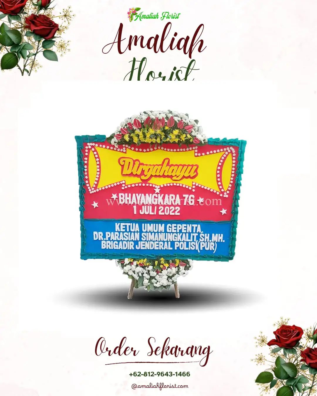 Papan Bunga HUT Ulang Tahun Panongan